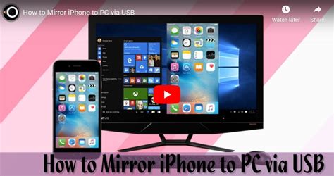 how to view iphone on pc with usb