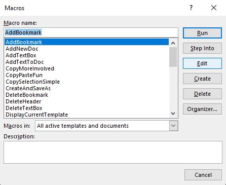 how to view macro code in word