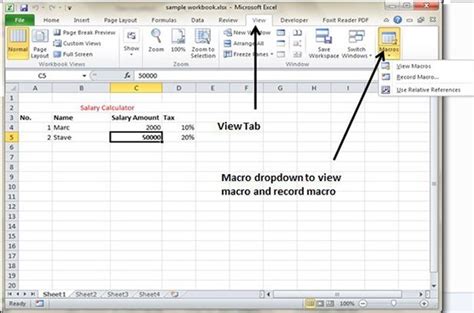 how to view macros in excel