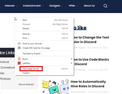 how to view page source in chrome when right click is disabled