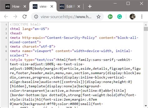 how to view page source in chromebook