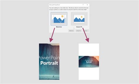 how to view portrait in powerpoint