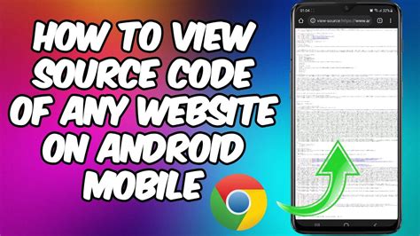 how to view source code in chrome android