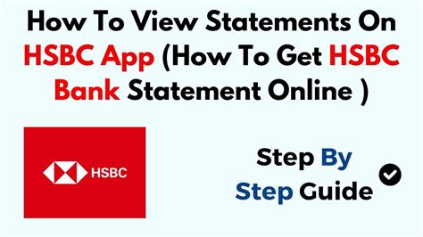 how to view statements on hsbc app