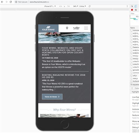 how to view website on mobile