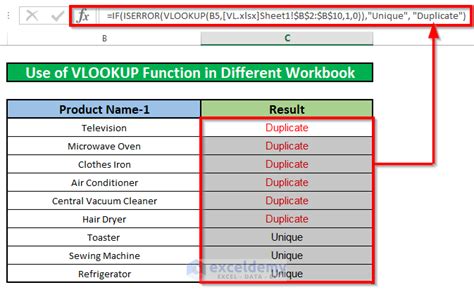 how to vlookup duplicate data in excel