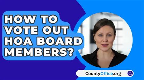 how to vote out an hoa