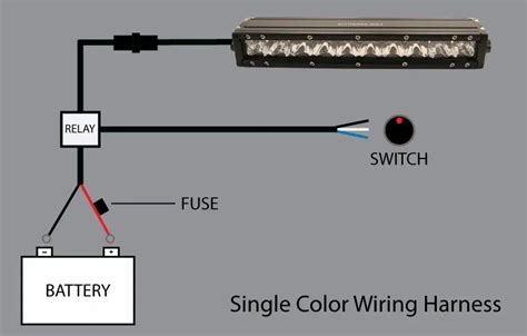 how to wire a led light bar to a switch