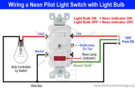 how to wire a pilot light switch