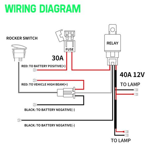 how to wire led light bar to high beam and switch