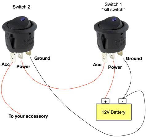 how to wire led lights to toggle switch