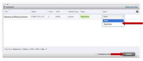 how to withdraw a class on canvas