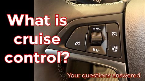 how to work cruise control