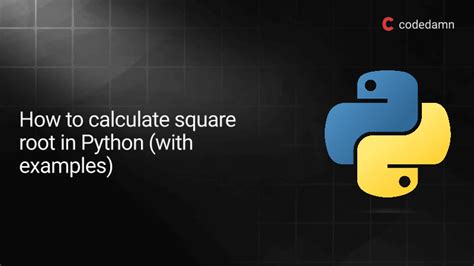 how to work out square root in python