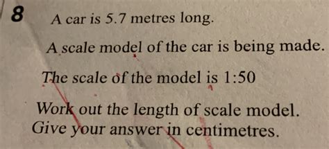 how to work out the length of a scale model