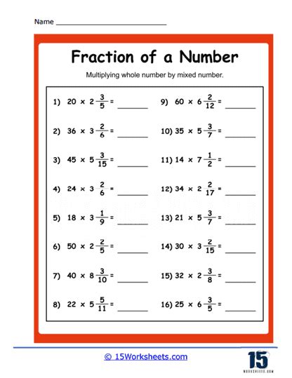how to work out whole numbers and fractions
