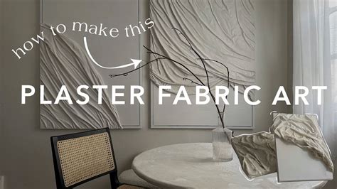 how to work with plaster on canvas