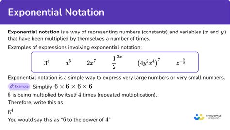 how to write 1 million in exponential form