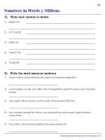 how to write 1.3 million in words in english