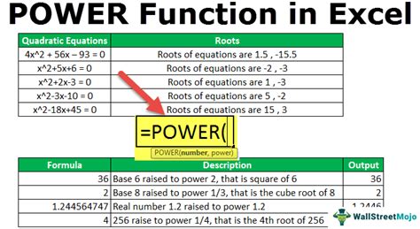 how to write 10 power in excel