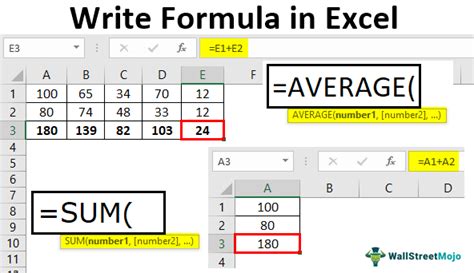 how to write 3 in excel formula