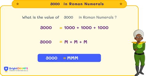 how to write 3000 in roman numerals