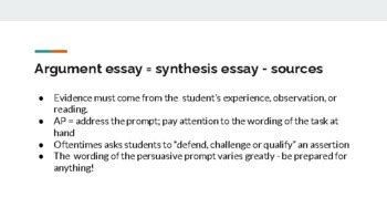 how to write a argumentative essay ap lang