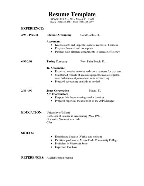 how to write a basic resume example
