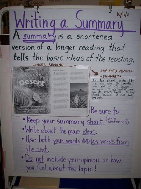 how to write a book summary 4th grade