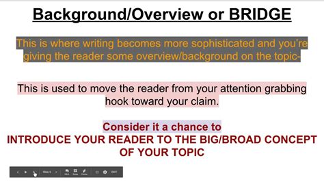 how to write a bridge in an argumentative essay introduction
