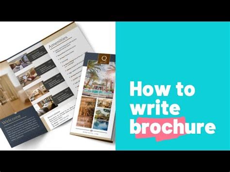 how to write a brochure in english exam