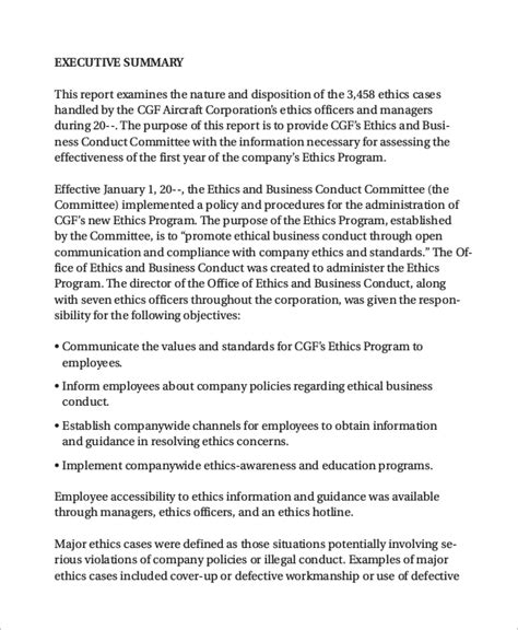 how to write a business document