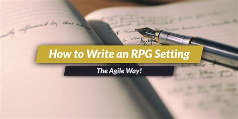 how to write a campaign setting