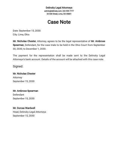 how to write a case note introduction