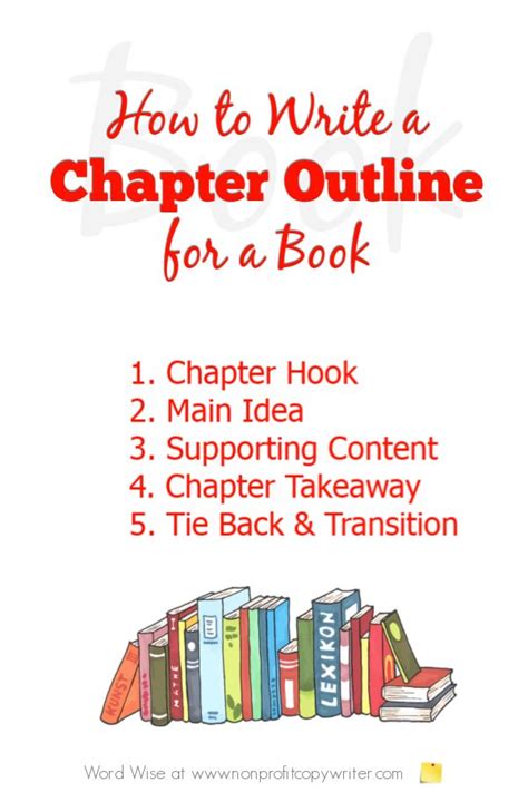 how to write a chapter outline for a book