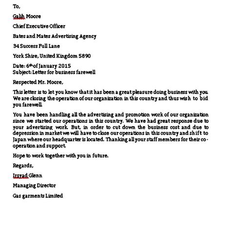 how to write a closing in a letter