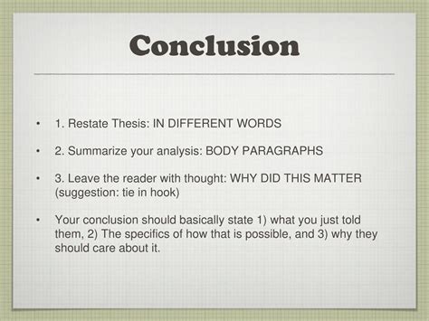 how to write a conclusion mla format