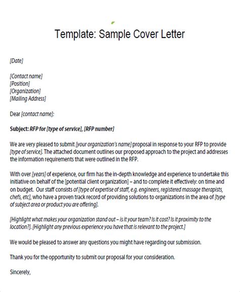 how to write a cover letter for a project proposal