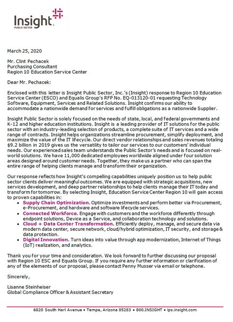 how to write a cover letter for rfp response