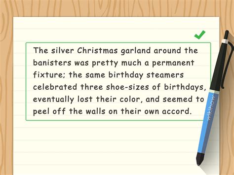 how to write a descriptive paragraph in english