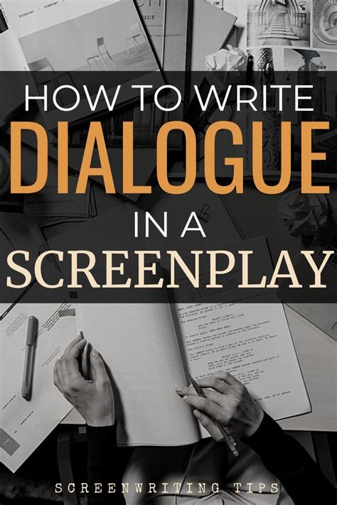 how to write a dialogue in a screenplay