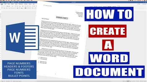 how to write a document on microsoft word