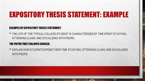 how to write a expository thesis statement