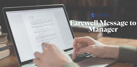how to write a farewell message to manager