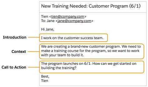 how to write a first email