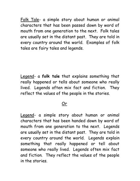 how to write a folktale story in english