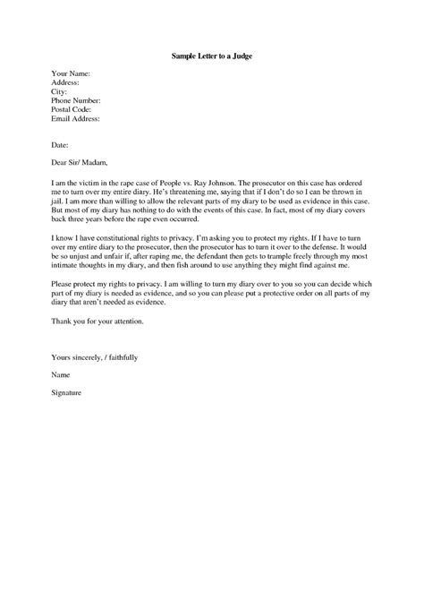 how to write a formal email to a judge