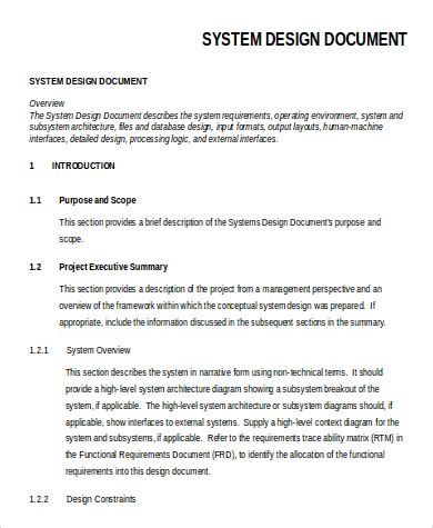how to write a good design document