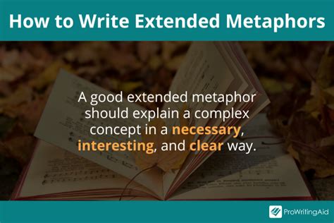 how to write a good extended metaphor
