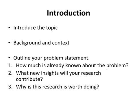 how to write a good research proposal introduction